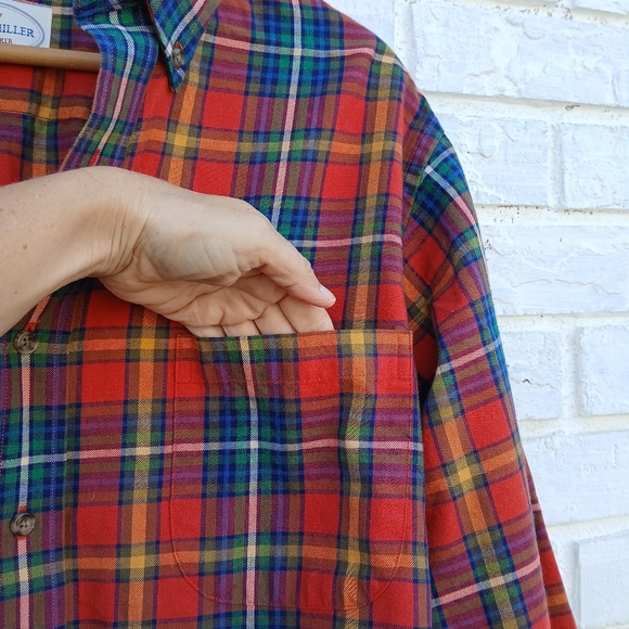 Jacob Miller Plaid Wool Blend Size Medium - Picture 3 of 5